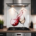 Printed Glass Kitchen Splashback 6mm Toughened Heat Resistant Hob Design No 2002