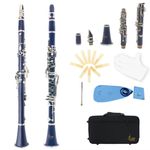 Bb Clarinet 17 Keys Bakelite Wooden Professional Woodwind Instrument Clarinette 