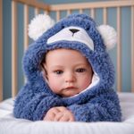 20 Inch Reborn Baby Doll Lifelike Boy Newborn with Open Eyes Huggable Cloth Body