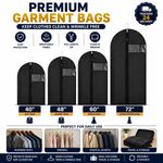 Hanging Garment Bags Zip Up Dress Coat Cover Clothes Suit Dust/Water Proof🚚
