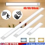 Wireless PIR Motion Sensor LED Strip Light Cabinet Closet Lamp USB Rechargeable