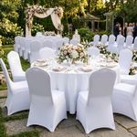 1-100x Chair Covers Dining Room Spandex Stretch Slip Seat Cover Wedding Party UK