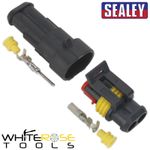 Sealey Connector Superseal Male & Female Connector 2-Way 1pr