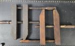 Pair Of Antique J Newman Wooden Clamps