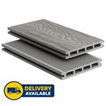 Silver Grey Composite Decking 3.6m Boards | Modern Garden Decking | Anti Slip
