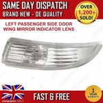 FORD FIESTA MK7 2008-2017 LEFT PASSENGER SIDE DOOR WING MIRROR INDICATOR LENS