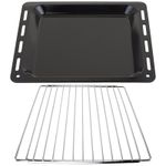 UNIVERSAL Oven Cooker Baking Tray & Adjustable Extendable Locking Shelf Rack Pan