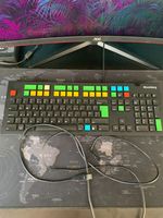 Rare Full Bloomberg STB100 Financial Trading Keyboard With 2 Cables