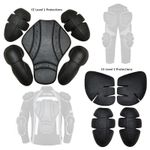 Profirst Motorcycle CE Armours Trousers Jacket Shoulder Knee Elbow Hip Back Pads