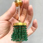 1:12 Scale Dolls House Miniatures Accessory Crystal Fringed Ceiling Lamp Lights