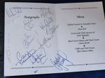 Sunderland vs Leeds United 1990 Signed Menu Programme