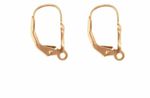 9ct Rose Gold Continental Earring Safety Wire Lever Back Earring hooks 1 x Pair