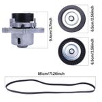 FOR HYUNDAI KIA 1.4 1.6 1.7 CRDI BELT TENSIONER PULLEY V-RIBBED BELT KIT