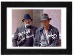 Harrison Ford and Sean Connery Signed Autograph PHOTO Pre Print 6x4/A4/ Framed