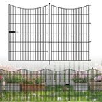 10PACK Decorative Garden Fence with Gate Heavy Duty Metal Fencing Animal Barrier