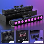 UKING 9LED Wall Wash Light Bar RGBW DMX Stage DJ Disco Party Strobe Beam Light