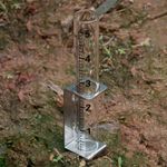 Durable Stainless Steel Rainwater Measuring Tool  Fence Mounting