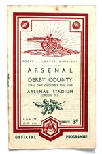 ARSENAL v DERBY COUNTY DIVISION 1 1948/49 25/12/1948