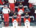 Ayrton Senna McLaren MP4/5 Brazil 1989 Race Weekend Original Photo 8x10