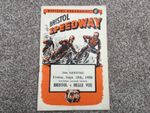 * BRISTOL v BELLE VUE 15/9/50 speedway programme.