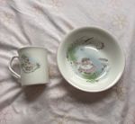 Vintage Elizabethan Fine Bone China Mrs Rabbit Bowl And Mug Set Collectible Gift
