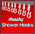 WHITE SHOWER CURTAIN HOOKS GLIDERS RUNNERS CLIP TRACK RAIL BATHROOM REPLACEMENT 