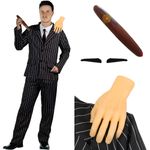 MENS GOTHIC HUSBAND ADDAMS TV MOVIE FILM CHARACTER HALLOWEEN FANCY DRESS COSTUME