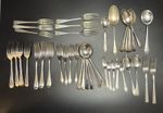 Silver Plate Cutlery Set Lot EPNS Marked Knives Forks Spoons Serving Pieces
