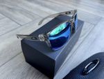 Oakley HOLBROOK  POLARIZED. Grey / semi-clear frame, light blue lenses