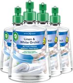 Air Wick Linen & White Orchid Automatic Aerosol-Free Spray, 228ml, Pack of 4