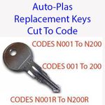 Auto-Plas Car Vehicle Roof Box, Bars, Cycle Rack Replacement Key Cut to Code