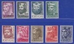 Portugal 1955 Early Portuguese Kings Mi. No. 835-843 MNH **
