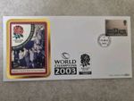 England Rugby 2003 Champions Homecoming Heathrow FDC with Heathrow Postmark.