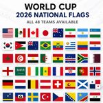Flags for World Cup 2026 PACK OF 48 Football Teams Countries Flags Polyester