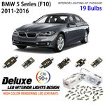 LED Interior Light Kit for BMW F10 5 Series 2010-2016 White Dome Light Bulbs