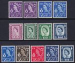 Northern Ireland SG NI1-11 Pre-decimal 1958-69 Set of 13 MNH (inc. phosphors)
