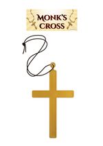 Gold Large Cross Priest Vampire Monk Nun Crucifix Necklace Halloween Fancy Dress