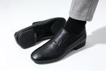 SLIP ON JAZZ DANCE SHOES Black Leather split sole UNISEX 