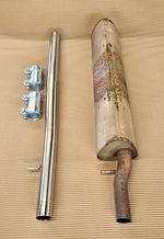 VW GOLF GTE 1.4 TSi MK7 /7.5 Exhaust Center Res Delete pipe 2015-2019 Clamp-on