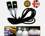 2Pcs Universal LED Number Plate Tail Tidy Lights Car Motorcycle Bolt Light Lamp