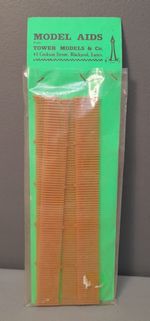 Vintage Diorama Picket Fence Brown Kit Plastic OO 1:76 4mm Miniature Model Craft