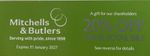 12 x 20% Off Mitchells & Butlers Vouchers EXP 2027 Harvester Miller Carter Toby