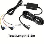 Universal Car Dash Cam USB C Hardwire Kit Hard Wire Cable Fuse 12-24V to 5V 2.5A