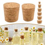 10pcs Tapered Cork Plugs Wooden Wine Corks Stoppers Reusable Sealing Stopper