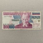 🇹🇷 Turkey 1 Million Lira Banknote Turkish Currency Mustafa Kemal Ataturk
