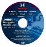 Honda Accord Legend CR-V Civic CR-Z Insight Sat Nav Map DVD 2019 Europe