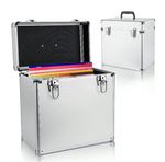 12" DJ Collection Box Vinyl LP Records Carry Storage Case Box Holder