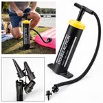 Jumbo Stirrup Air Pump 2 Litre Double Action Quick Inflator Airbed Lilo Camping