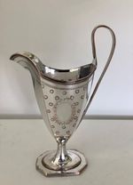 Rare 18th Century Georgian Old Sheffield Plate - Bright Cut - Cream Jug  c1785
