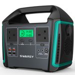 SWAREY Portable Power Station 1000W 725Wh Solar Generator with 2× Pure Sine Wave